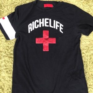 RICHE BLACK T-SHIRT